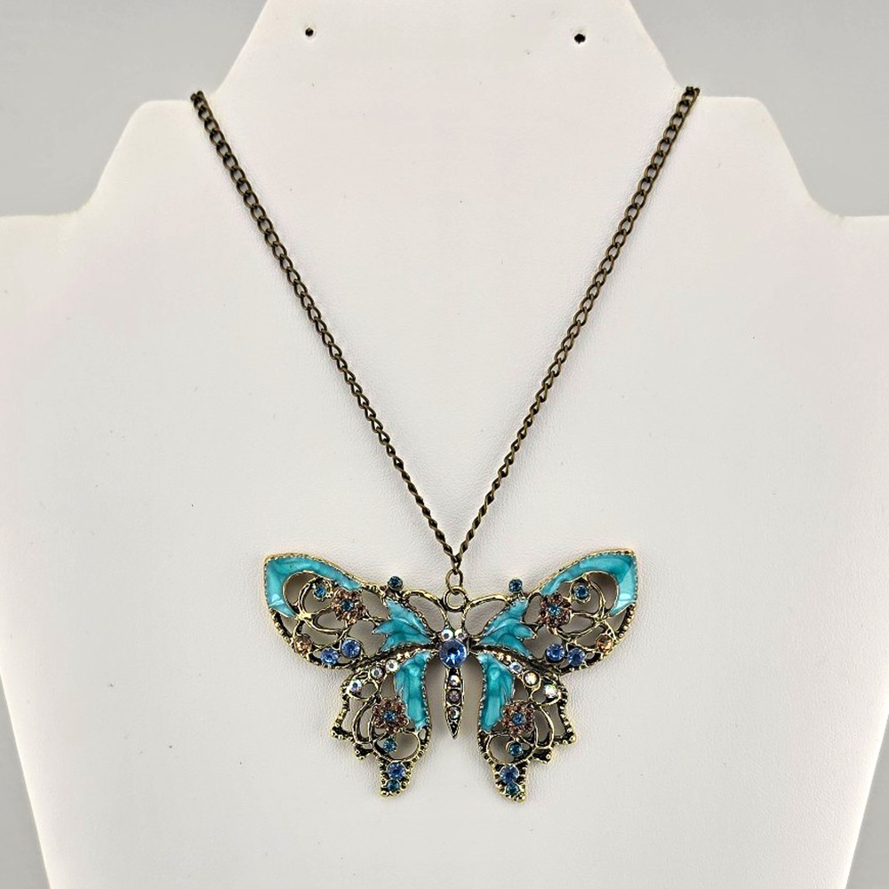 “Plunder Design Butterfly Statement Necklace – Retired – NOS”